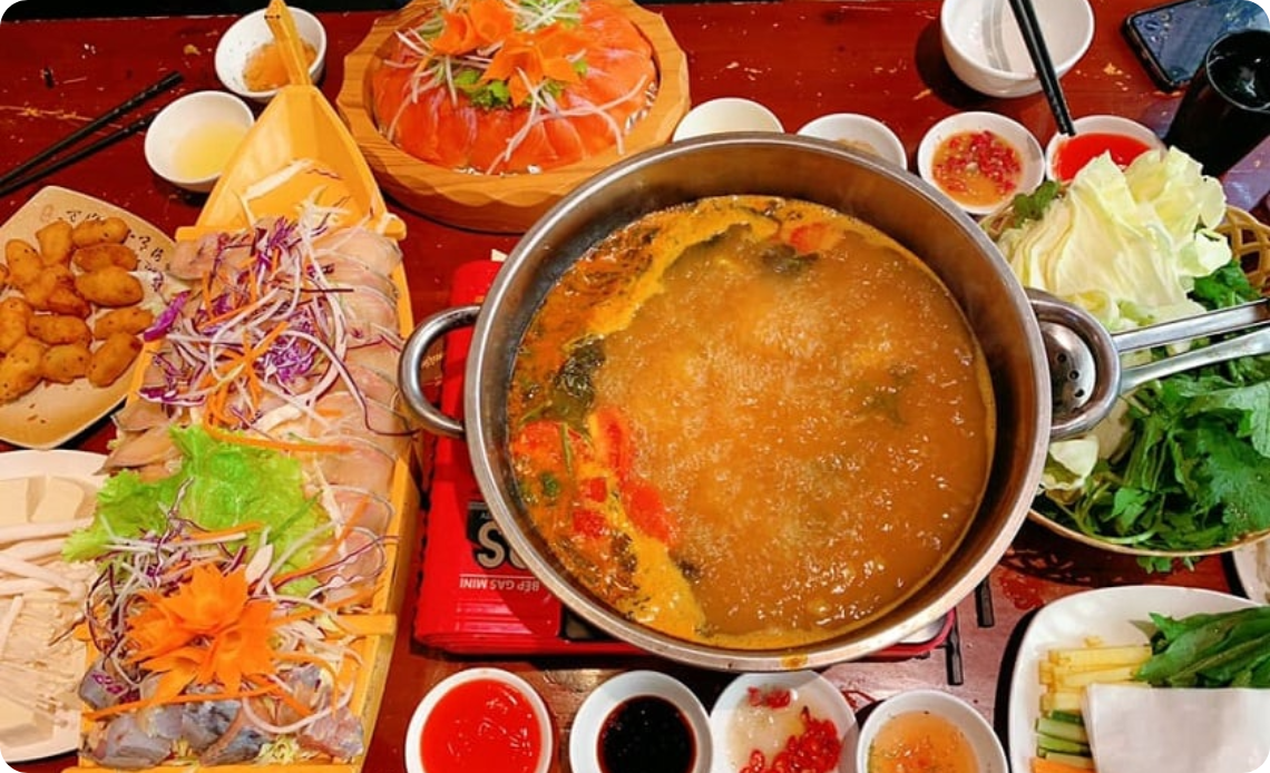 Lẩu cá Bớp (Fondue de poisson Bop) 